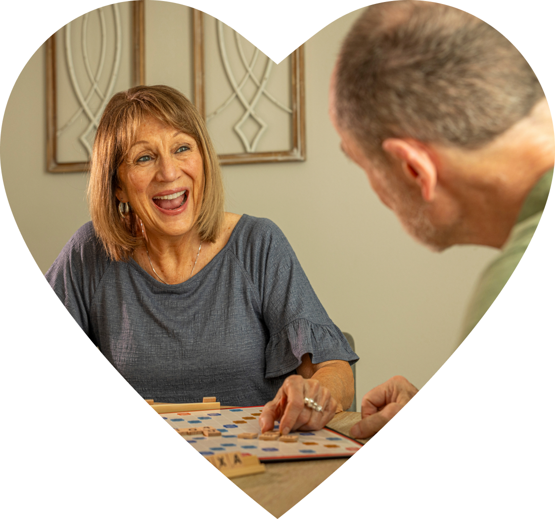 A couple, Ralph and Brenda, NUPLAZID patient and care partner
